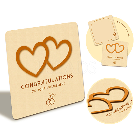Wooden Commemorative Cards WOOD-WH0040-005-1