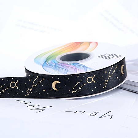 22M Gold Stamping Constellations Polyester Ribbons PW-WG74688-02-1