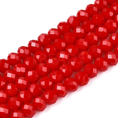 Opaque Solid Color Imitation Jade Glass Beads Strands LS-EGLA-A044-P4mm-D15-1