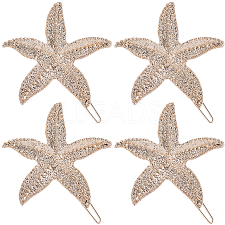 10Pcs Zinc Alloy Hair Barrettes PHAR-SP0001-25-1