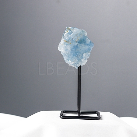 Natural Kyanite Lamp with Metal Holder Ornament PW-WG598C7-06-1