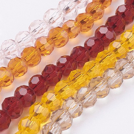 Eco-Friendly Glass Round Bead Strands EGLA-J042-4mm-M03-1