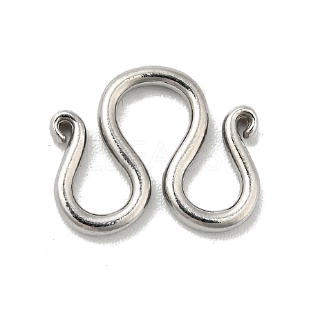 Non-Tarnish 304 Stainless Steel Clasps STAS-C056-14P-1