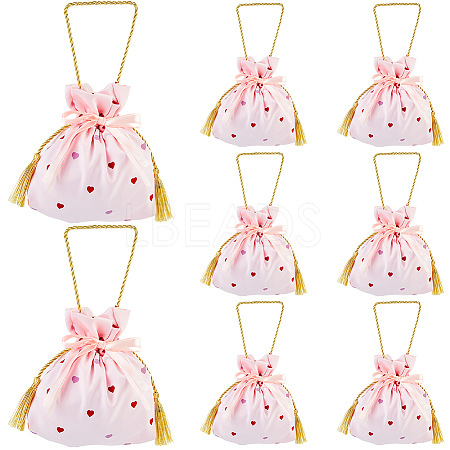 Heart Printed Cloth Drawstring Storage Bags ABAG-WH20010-20C-02-1