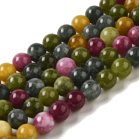 Natural Dyed Jade Beads Strands G-M402-C03-23-1