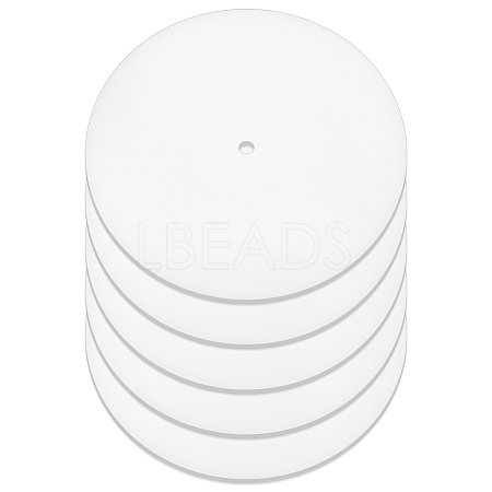 Flat Round PP Lamp Shade Diffuser FIND-WH0152-204-1