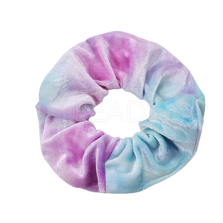 Tie Dye Cloth Elastic Hair Accessories OHAR-PW0003-210F-1