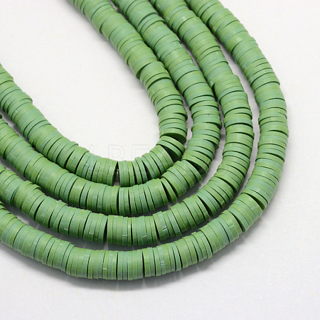 Handmade Polymer Clay Beads X-CLAY-R067-6.0mm-46-1