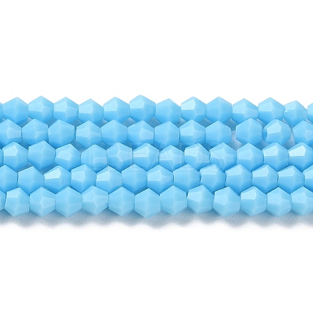 Opaque Solid Color Imitation Jade Glass Beads Strands LS-GLAA-F029-P4mm-12-1