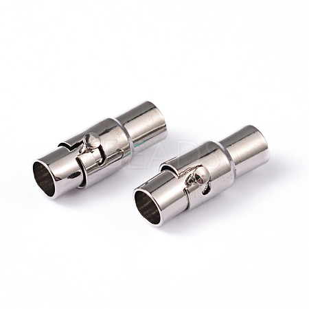 Brass Locking Tube Magnetic Clasps LS-MC078-1
