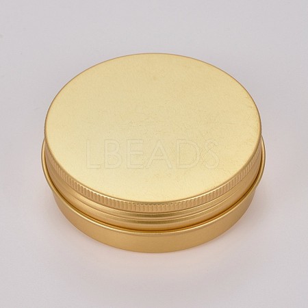 Round Aluminium Tin Cans CON-WH0068-60-1