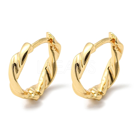 Brass Hoop Earrings EJEW-M236-01I-G-1
