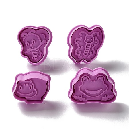 Animal Themed PET Plastic Cookie Cutters DIY-K056-10-1