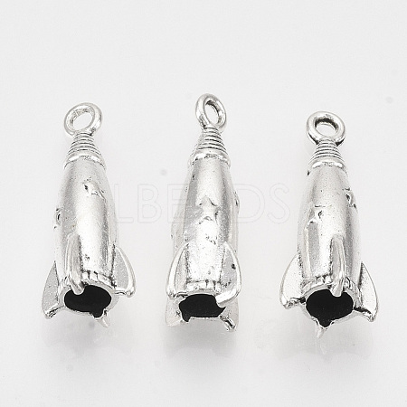 Tibetan Style Alloy Pendants TIBEP-T009-37AS-RS-1