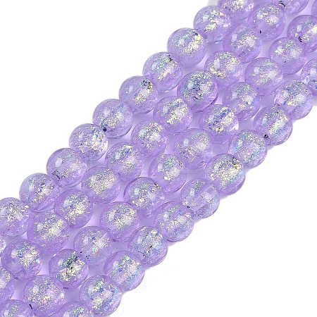 Handmade Foil Lampwork Beads Strands FOIL-K003-06B-01-1