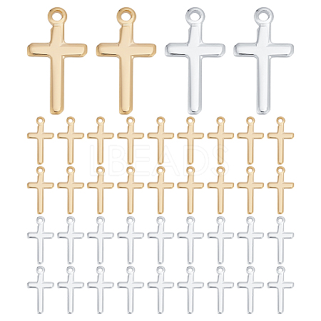 40Pcs 2 Colors Brass Pendants KK-PH0012-23B-1
