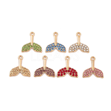 Alloy Rhinestone Pendants FIND-Q100-06KCG-1