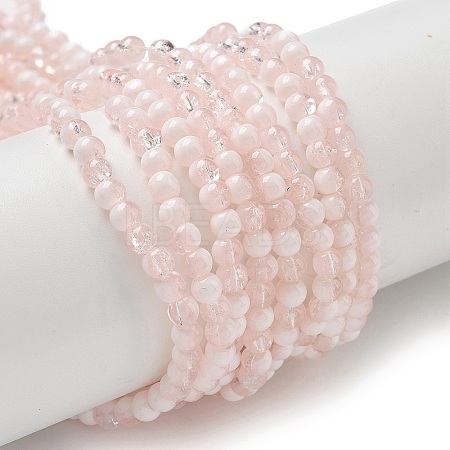 Crackle Glass Beads Strands GLAA-U001-4mm-12-1