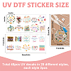 Flower Theme DIY Blank Oval Acrylic Keychain Making Kits DIY-GO0002-74-2