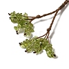 Natural Amethyst Braided Bead Pendant Necklacess NJEW-K258-05C-3
