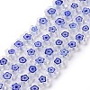 Handmade Millefiori Glass Bead Strands LAMP-J035-10mm-55-1