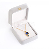 PU Leather Necklace Pendant Gift Boxes X-LBOX-L005-F01-1
