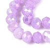 Electroplate Crackle Imitation Jade Glass Beads Strands LS-EGLA-Q131-02C-04-3
