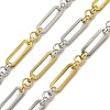 Ion Plating(IP) 304 Stainless Steel Two-Tone Link Chains CHS-M006-10PG-1