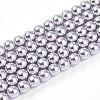 Baking Paint Pearlized Glass Pearl Bead Strands HY-N002-4mm-A04-2