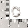 Rhodium Plated 925 Sterling Silver Twister Clasps LS-STER-E056-026P-A-3