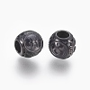 316 Surgical Stainless Steel European Beads STAS-F195-128B-11-2