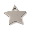 Non-Tarnish 201 Stainless Steel Charms STAS-E217-01P-1