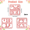 3Pcs 3 Styles Flower Grass Animal ABS Plastic Clay Cutters DIY-GF0009-42B-2