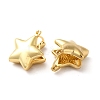 Brass Star Hoop Earrings for Women EJEW-Q024-07G-2