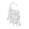 CCB Plastic Star & Alloy Tassel Cuff Earrings for Women EJEW-JE06122-1