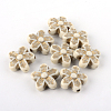 Flower Plating Acrylic Beads X-PACR-Q102-138A-1