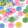 Handmade Polymer Clay Beads Strands CLAY-R089-8mm-T012-2