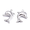 Tarnish Resistant Dolphin 304 Stainless Steel Pendants STAS-I045-29-1