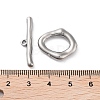 304 Stainless Steel Toggle Clasps X-STAS-A092-04A-P-3