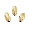 Texture Brass Beads KK-S379-02G-E-1