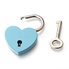 Alloy Padlock Mini Lock with Key AJEW-WH0171-19D-2