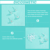 40Pcs 4 Style 304 Stainless Steel Stud Earring Settings STAS-DC0007-37-4