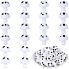 20Pcs Mushroom Silicone Focal Beads JX901C-1