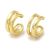 Rack Plating Brass Clip-on Earrings EJEW-R162-26G-01-1