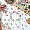 200Pcs Christmas Themes Handmade Polymer Clay Beads CLAY-CJ0001-95-5