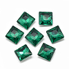 Pointed Back Glass Rhinestone Cabochons RGLA-T027-8x8mm-16-1