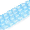 Natural Selenite Beads Strands G-F750-18-1