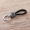 Braided PU Leather Keychains RE1354-2