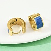 304 Stainless Steel Enamel Hoop Earrings EJEW-K268-20G-04-3