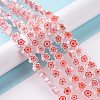 Handmade Millefiori Glass Bead Strands LAMP-J035-10mm-54-5
